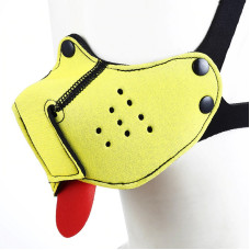 Pup snout mask - yellow